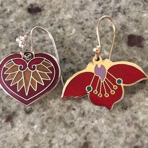 VTG LAUREL BURCH  PAIR OF ASYMMETRICAL EARRINGS